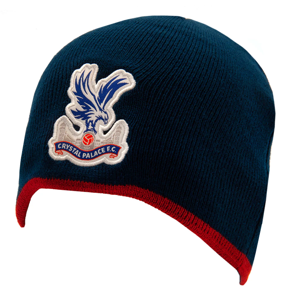 Crystal Palace FC Crest Beanie (Navy Blue/Red) - TA10188