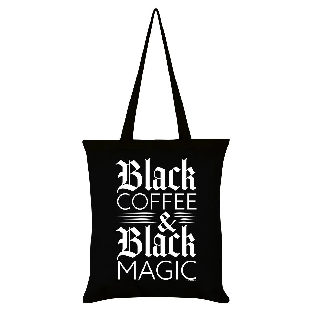 Grindstore Black Coffee & Black Magic Tote Bag (Black) - GR2155