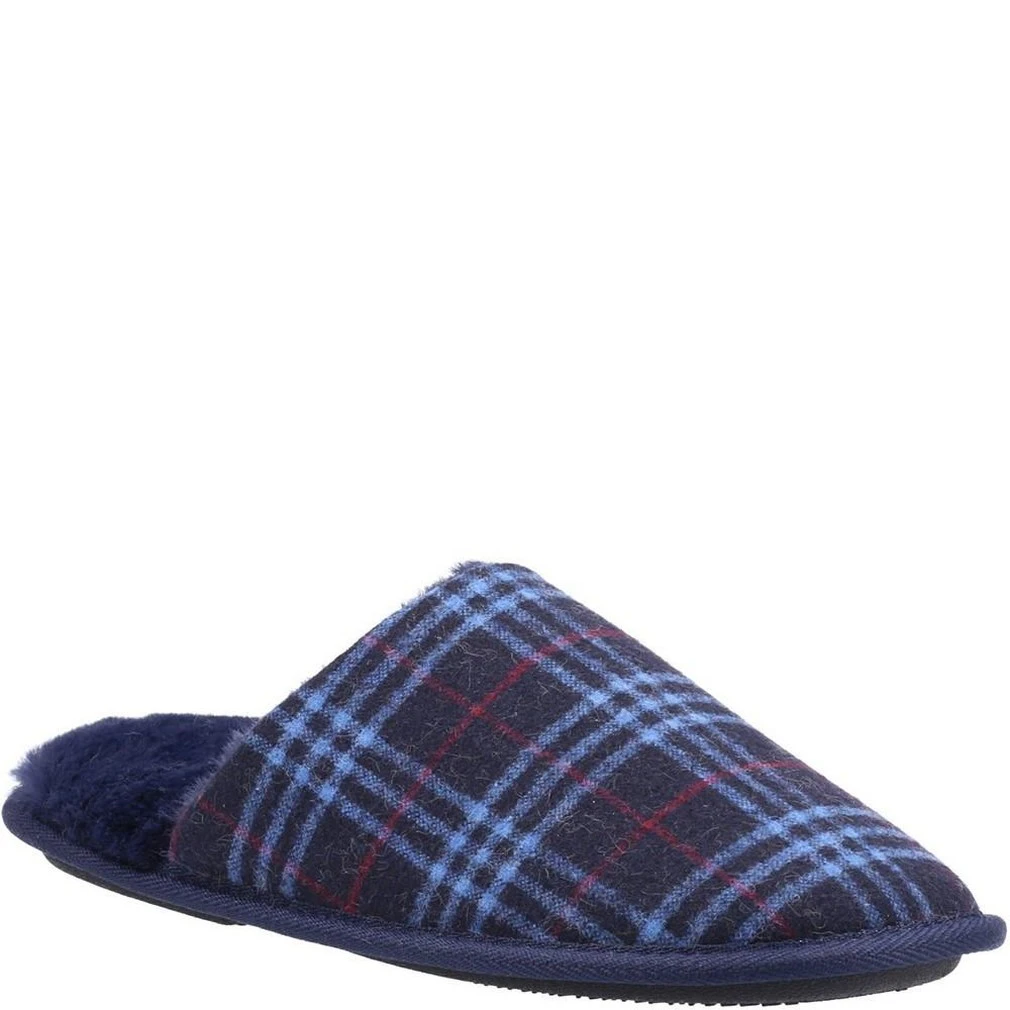 Fleet & Foster Mens Rhys Slippers (Navy) - FS8605