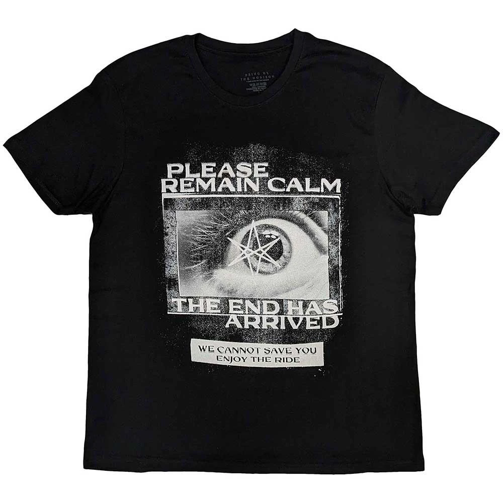 Bring Me The Horizon Unisex Adult Remain Calm FP T-Shirt (Black) - RO9951