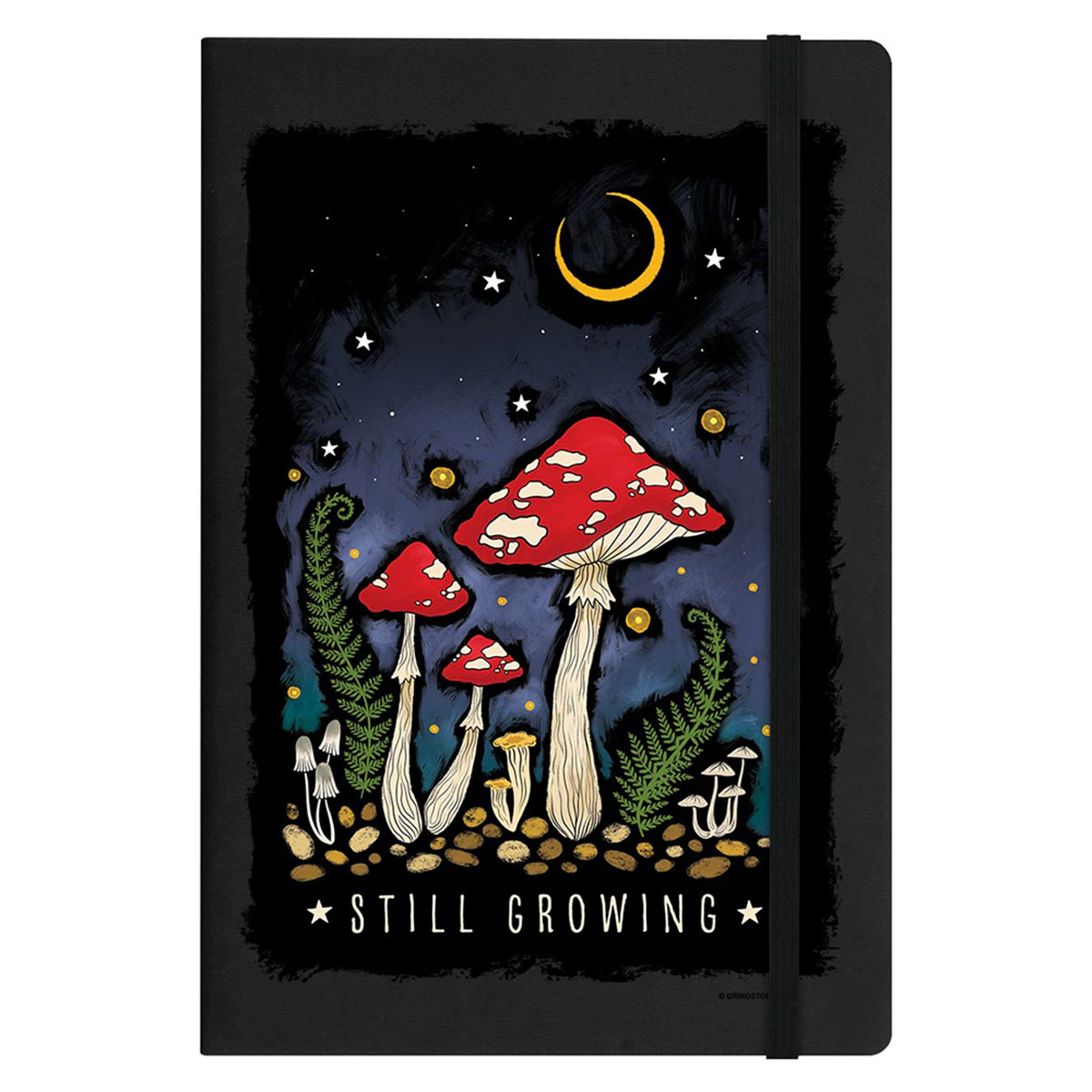 Magical Mushrooms Still Growing A5 Notebook (Black/White/Red) - GR5995