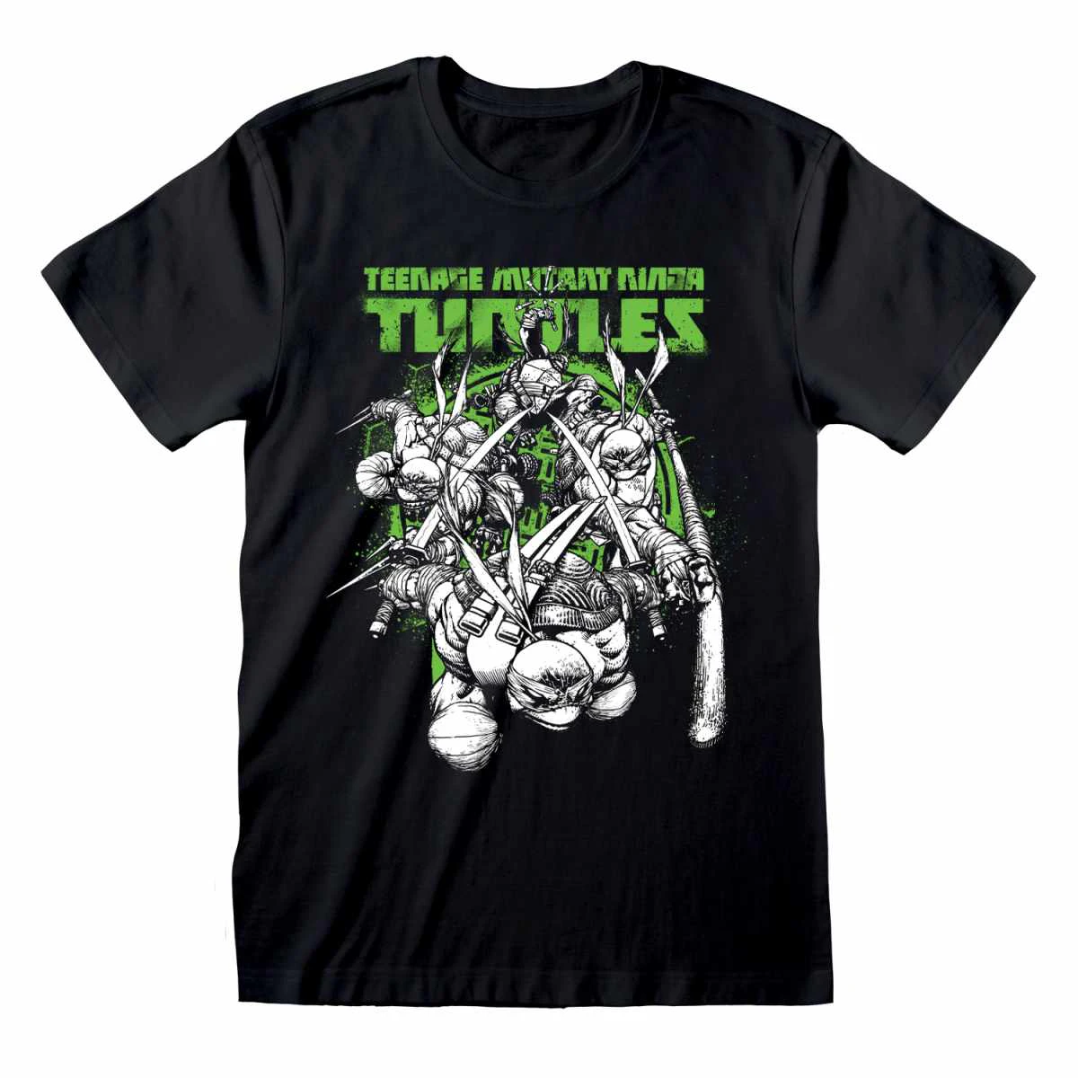 Teenage Mutant Ninja Turtles Unisex Adult Freefall T-Shirt (Black) - HE1789