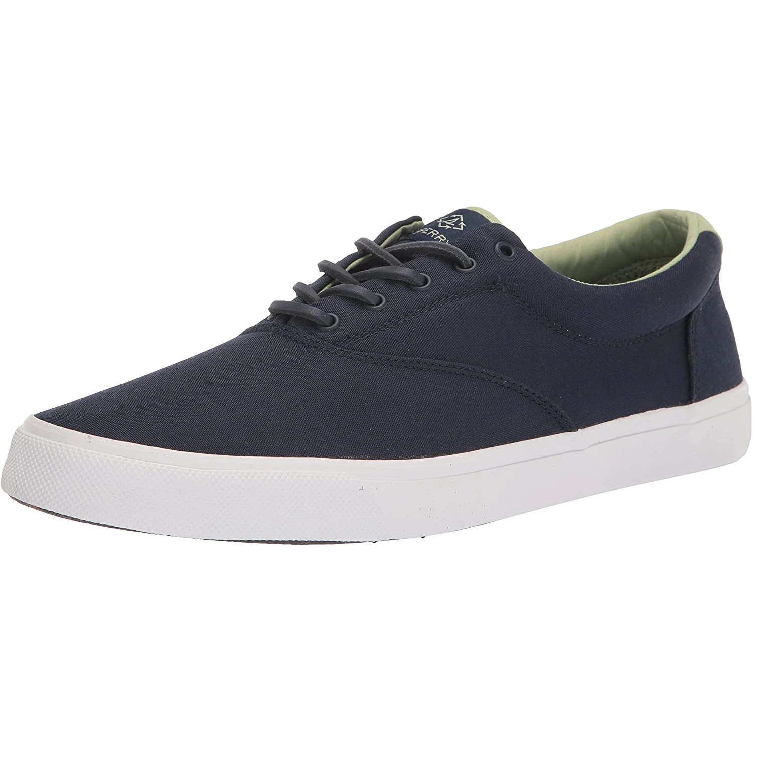 Sperry Mens Striper II CVO SeaCycled Leather Trainers (Navy) - FS8991