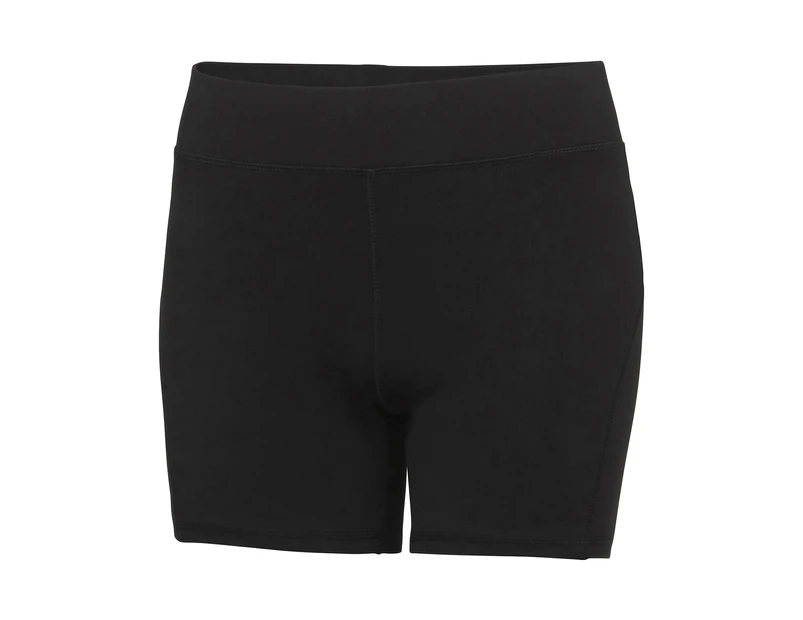 AWDis Cool Womens Girlie Training Shorts (Jet Black) - PC5813