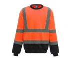 Yoko Mens Hi-Vis Sweatshirt (Orange/Navy) - RW7874