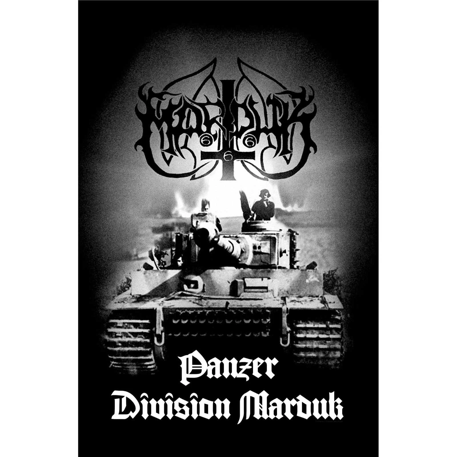 Marduk Panzer Division Textile Poster (Black/White) - RO6132