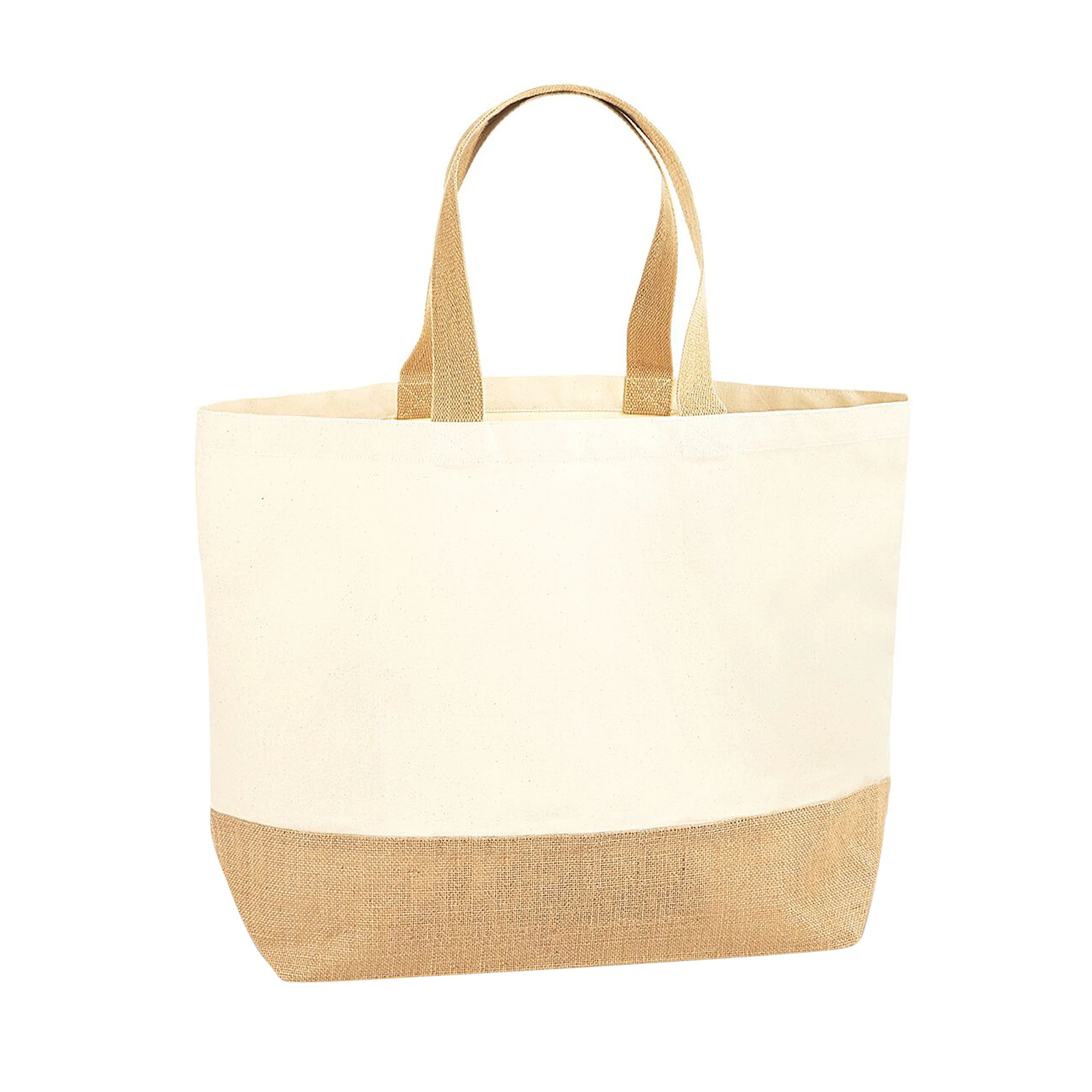 Westford Mill Jute Base Canvas Tote XL (Natural) - RW7097