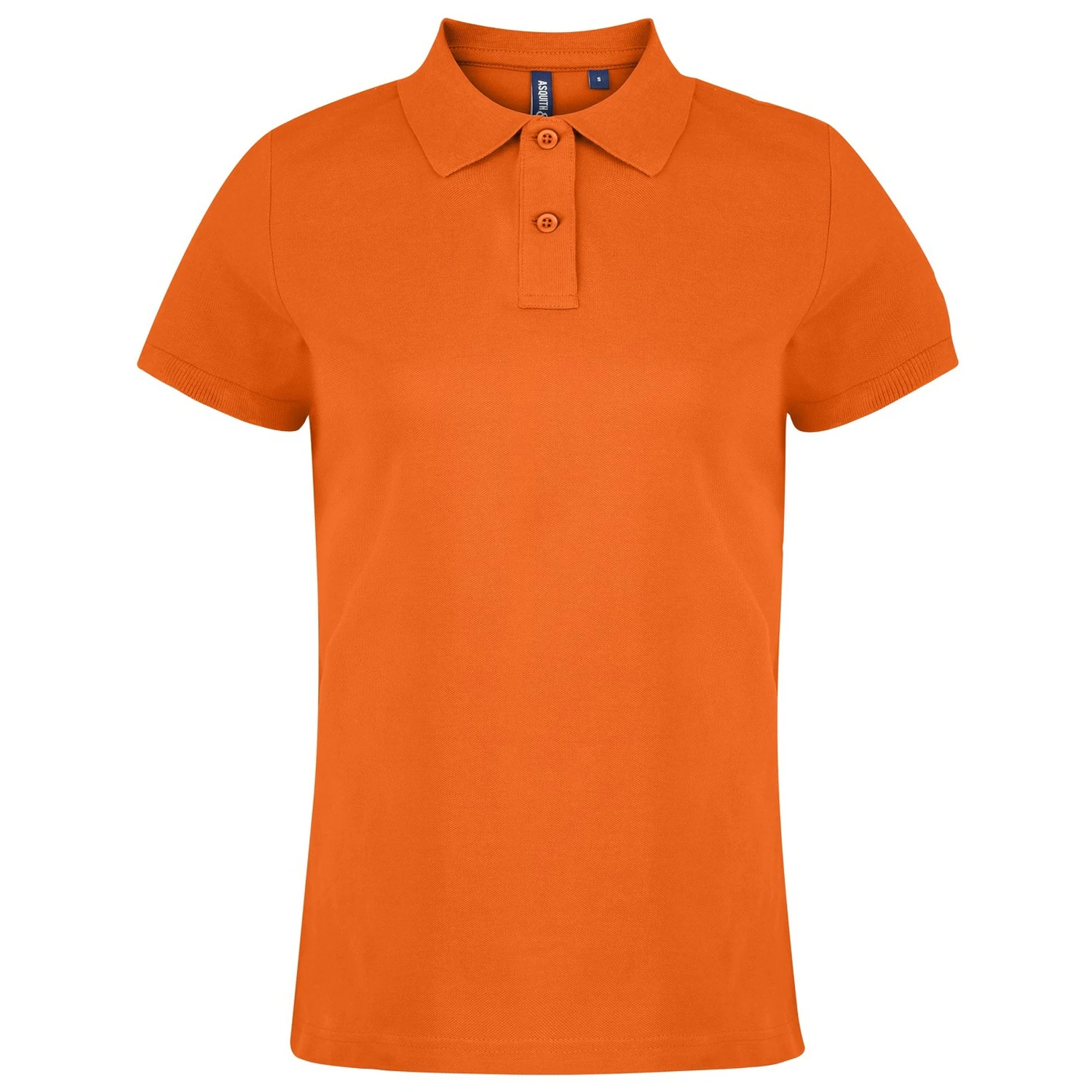 Asquith & Fox Womens Plain Short Sleeve Polo Shirt (Orange) - RW3472