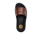 Base London Mens Harko Leather Sandals (Brown) - FS9946