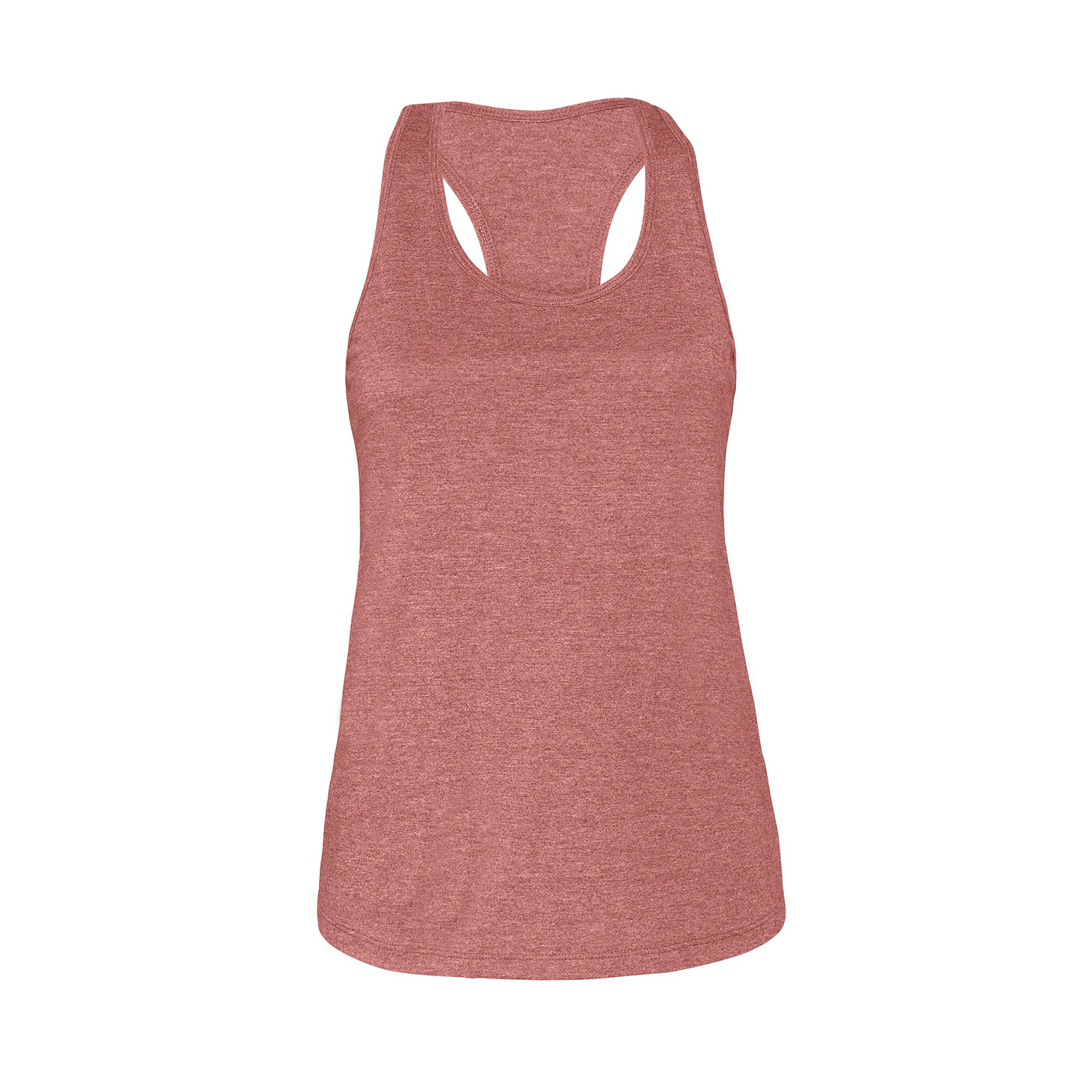 Bella + Canvas Womens Heather Jersey Racerback Tank Top (Heather Mauve) - RW8430