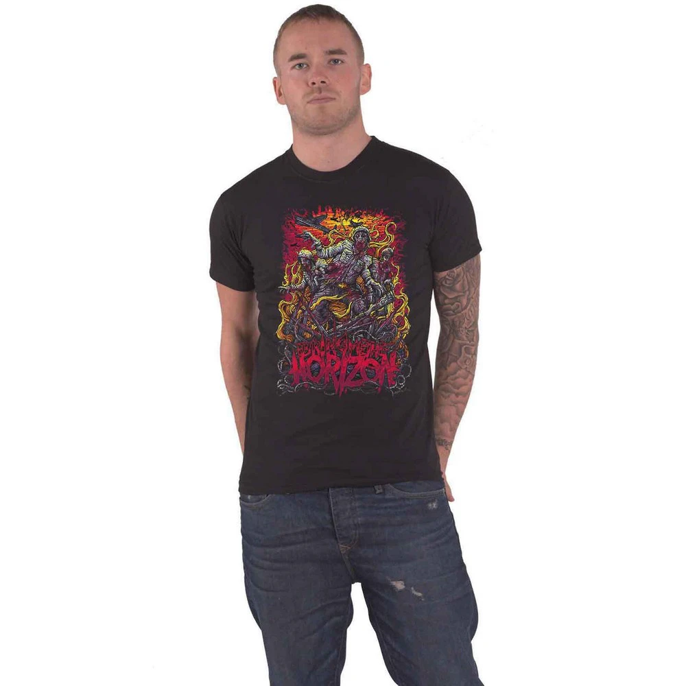 Bring Me The Horizon Unisex Adult Zombie Army Cotton T-Shirt (Black) - RO3910