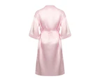 Towel City Womens Satin Robe (Light Pink) - RW6615