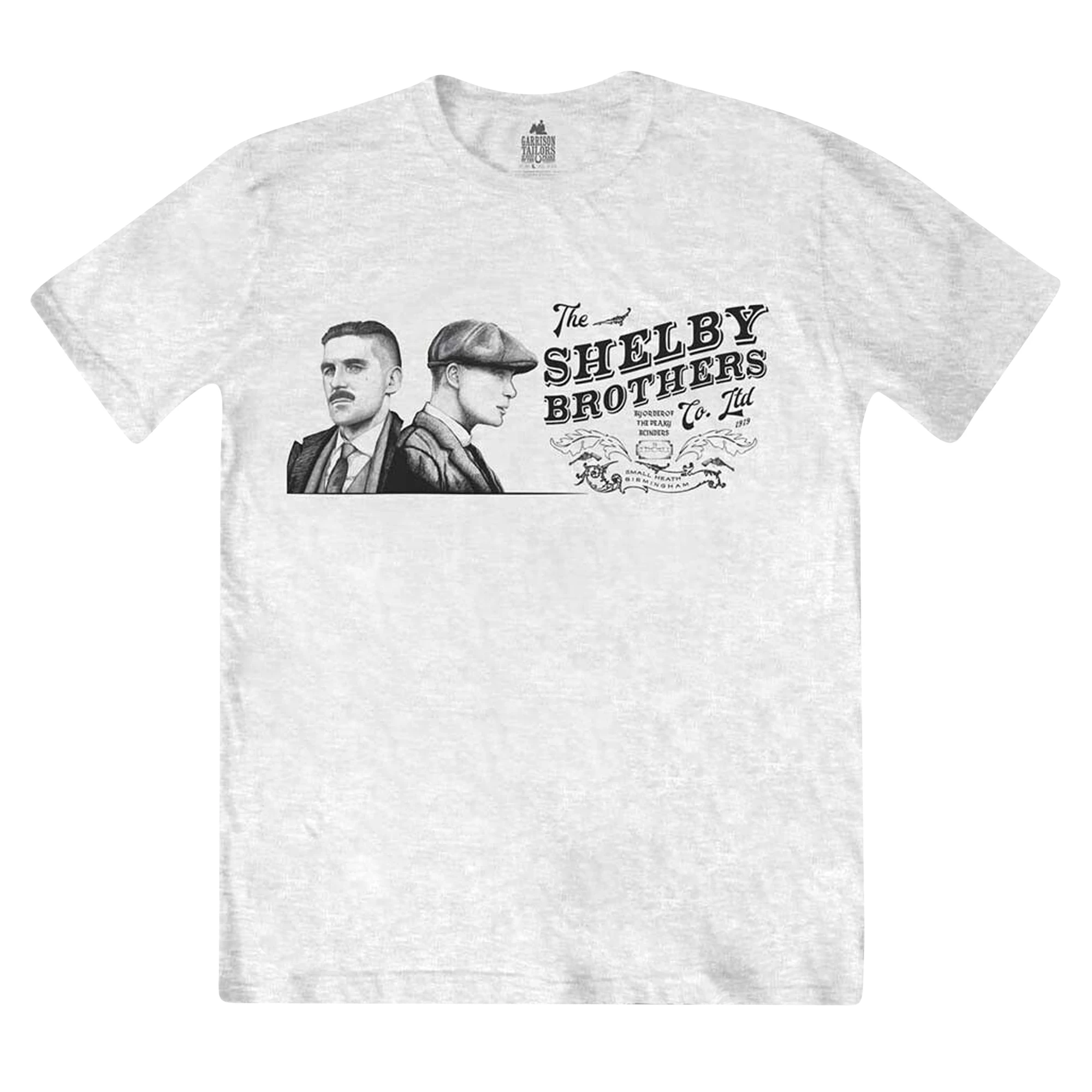 Peaky Blinders Unisex Adult Shelby Brothers Landscape T-Shirt (White) - RO715