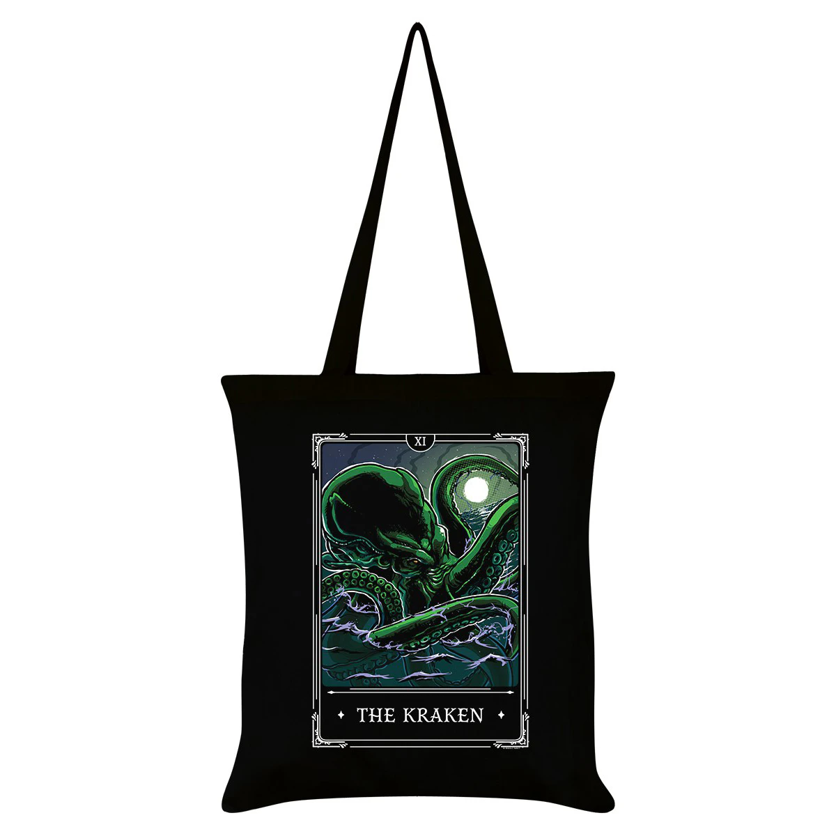 Deadly Tarot Legends The Kraken Tote Bag (Black/Green) - GR6133