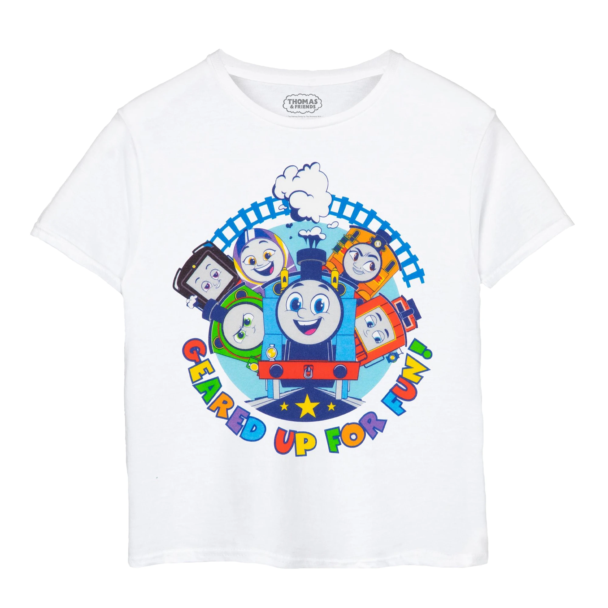 Thomas And Friends Childrens/Kids Geared Up For Fun T-Shirt (White) - NS8070