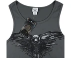 Game of Thrones Mens Three Eyed Raven Vest (Charcoal) - NS5690