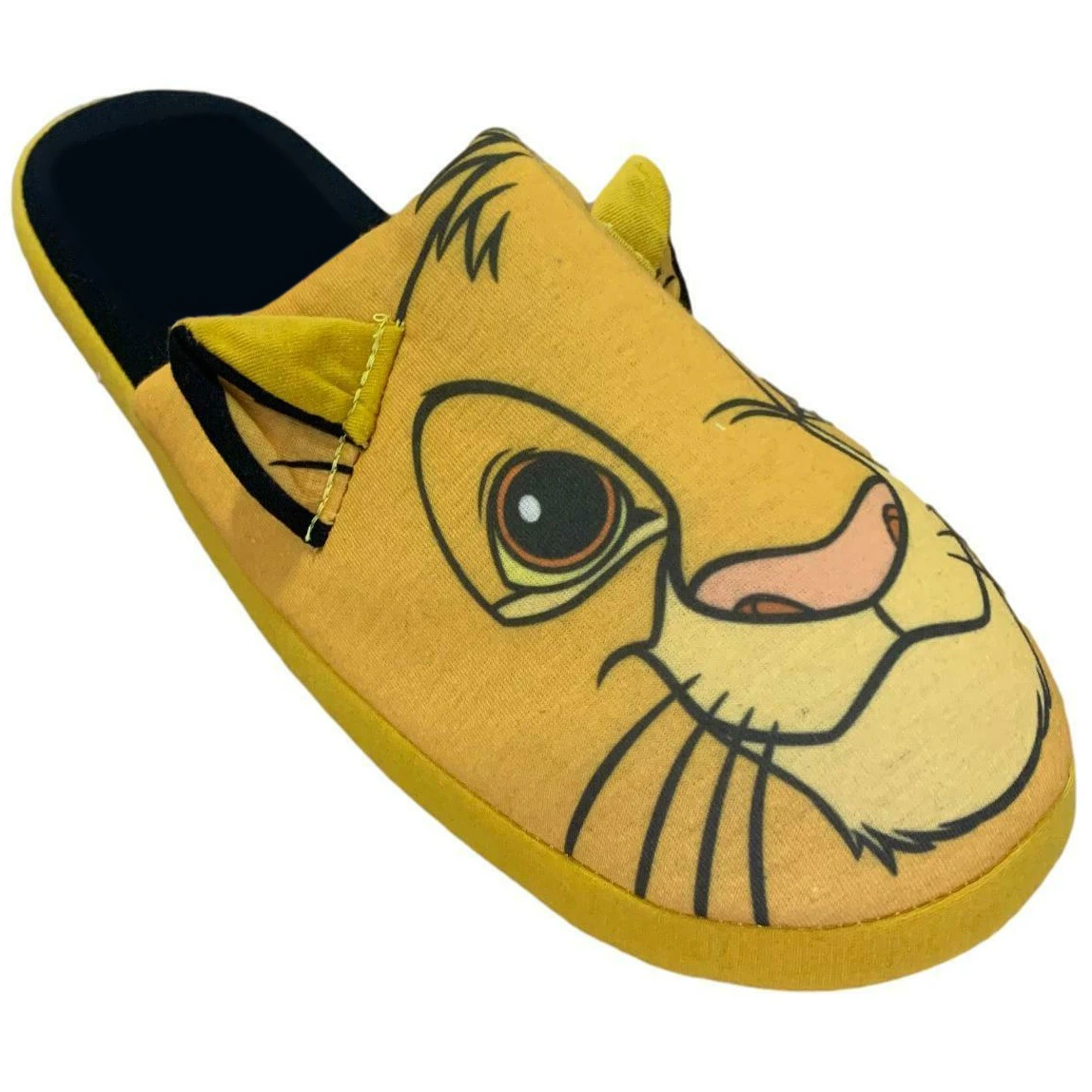 The Lion King Childrens/Kids Simba Polyester Slippers (Yellow) - NS6260