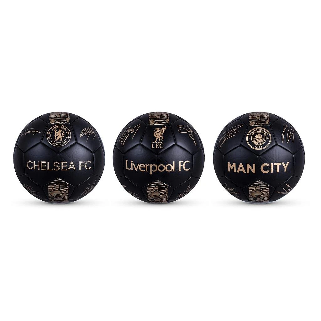 Liverpool FC Phantom Signature Football (Black/Gold) - RD2632