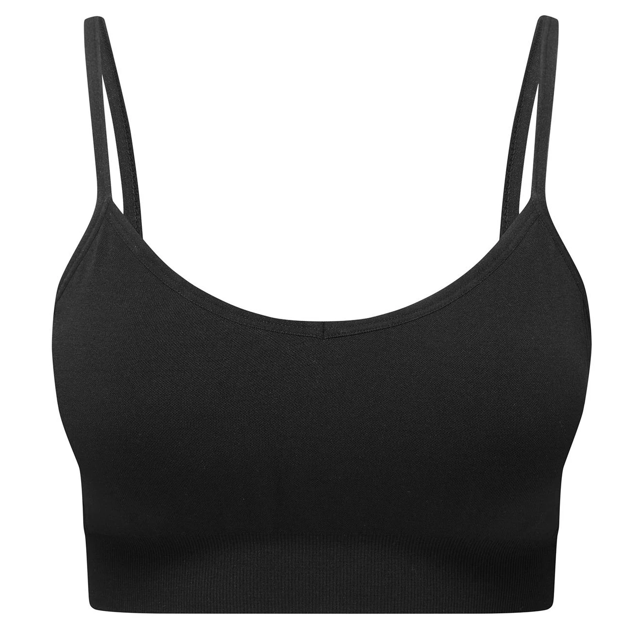 TriDri Womens Recycled Seamless 3D Sports Bra (Black) - RW8562