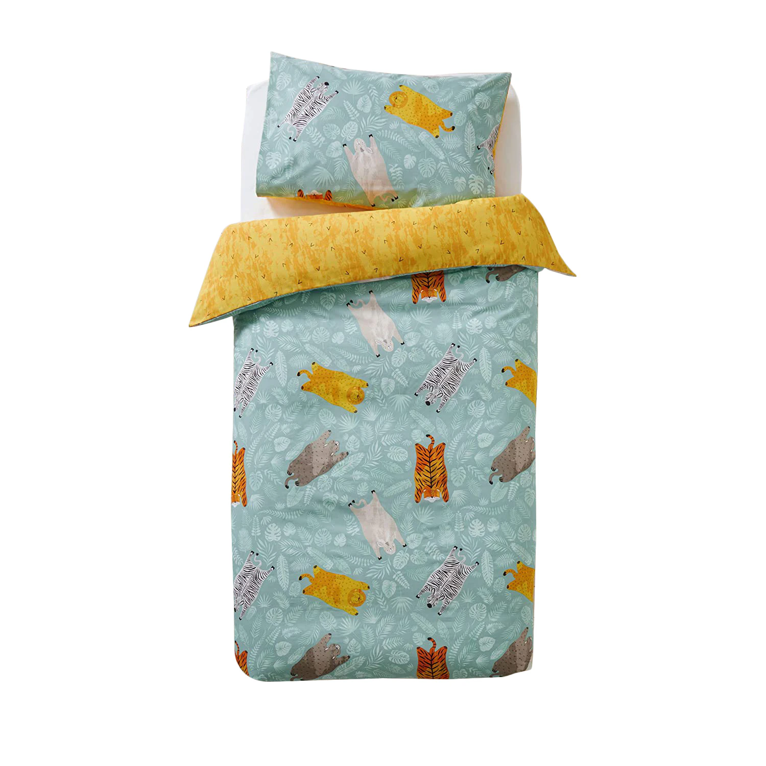 Little Furn Wild Friends Duvet Cover Set (Teal) - RV2136