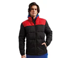 2786 Mens Fourteener Box Quilted Padded Jacket (Black/Red) - RW9463