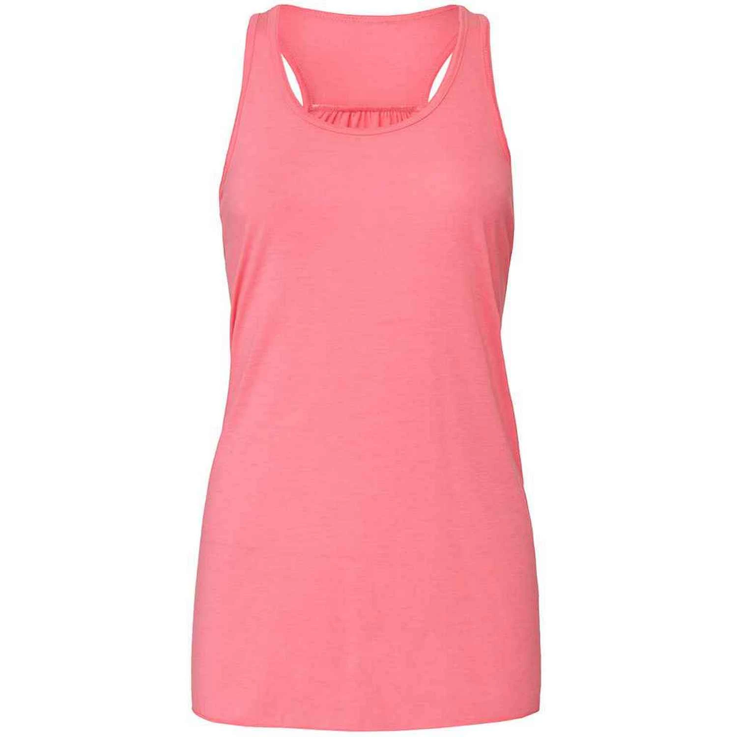 Bella + Canvas Womens Flowy Racerback Tank Top (Neon Pink) - RW9598