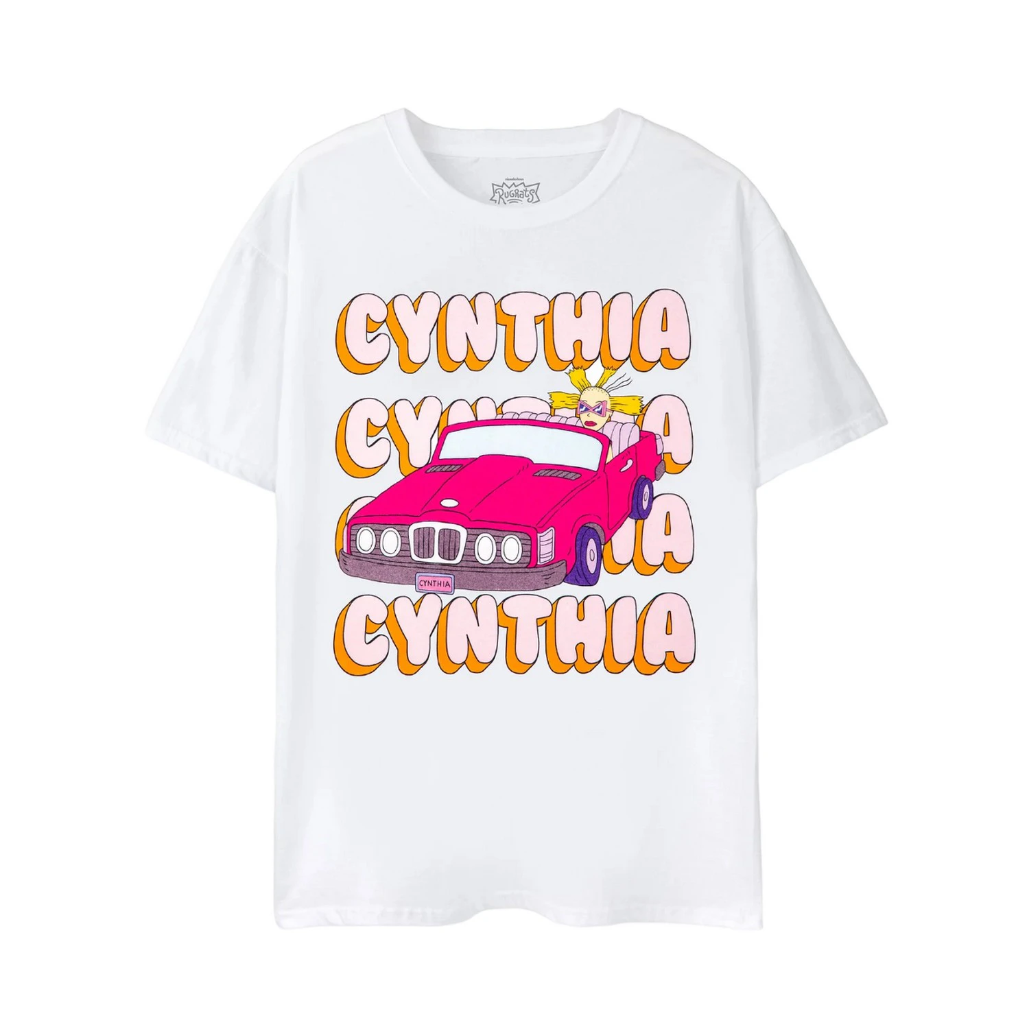 Nickelodeon Womens Cynthia Car T-Shirt (White) - NS7910