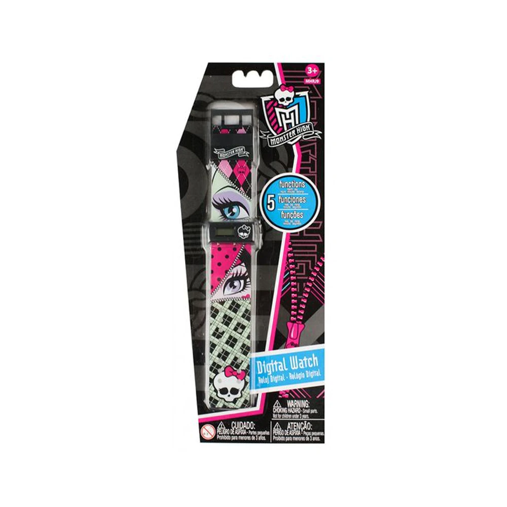 Monster High School Blister Erasers (Pack of 4) (Black/Pink/Blue) - SG32452