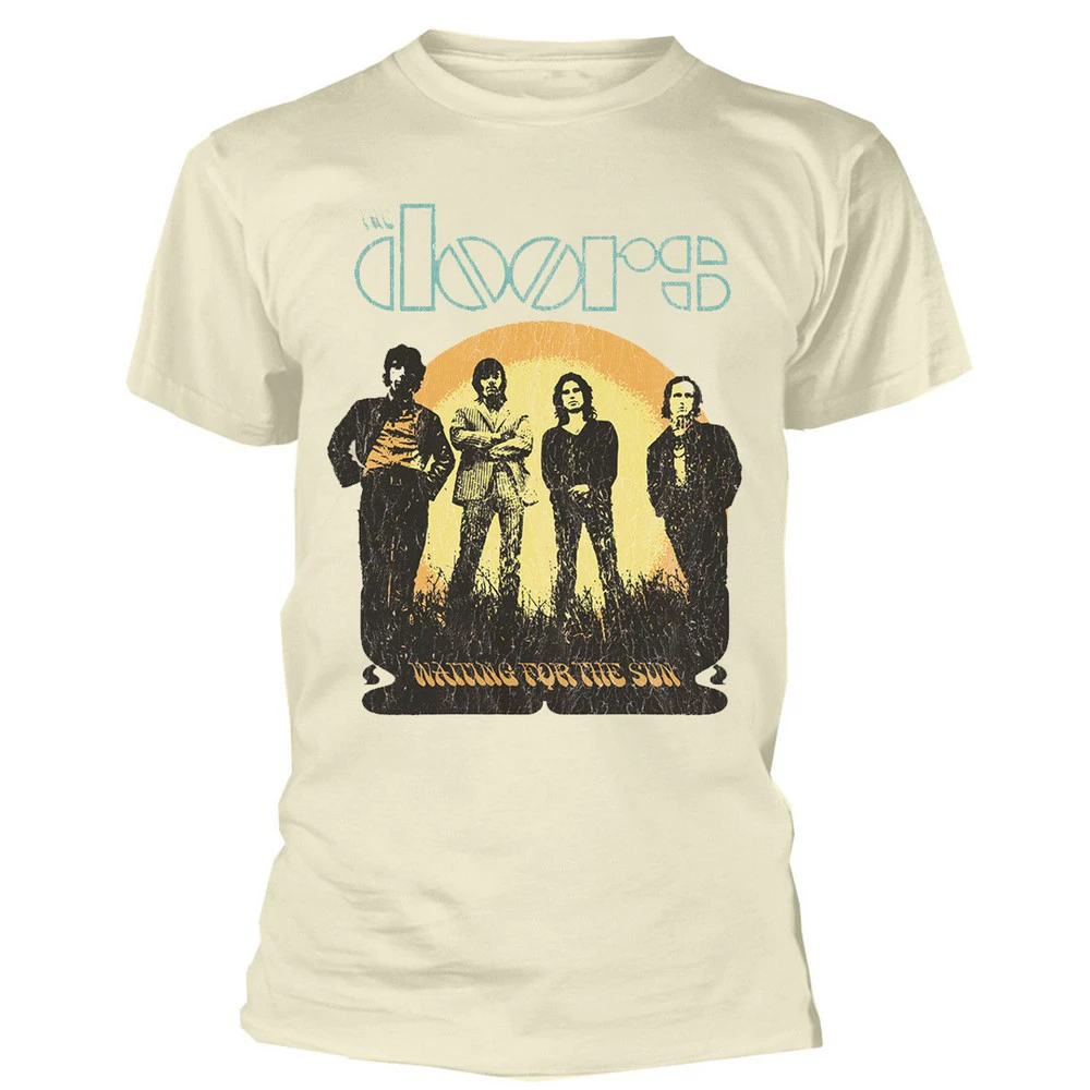 The Doors Unisex Adult 1968 Tour Cotton T-Shirt (Sand) - RO7074