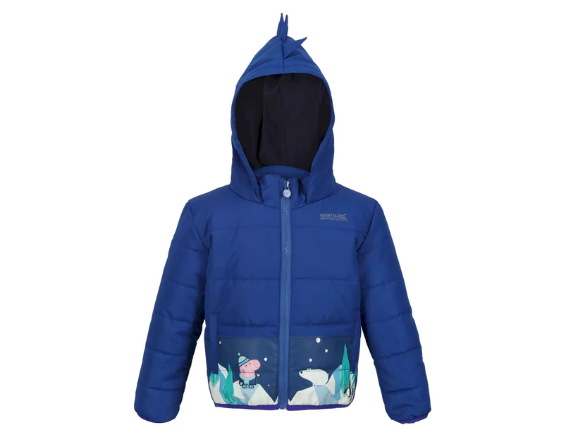 Regatta Boys Peppa Pig Winter Scene Padded Jacket (Space Blue) - RG8476