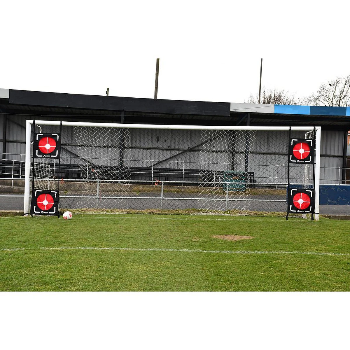 Precision Dual Top Bins Football Corner Targets (Pack Of 2) (Black/Red) - RD2380