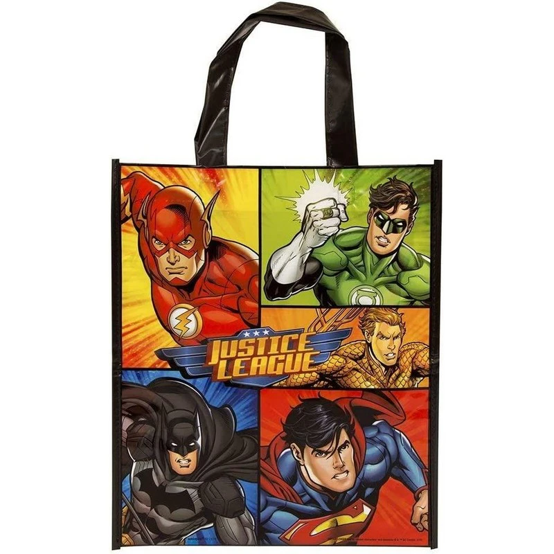 Justice League Logo Plastic Tote Bag (Multicoloured) - SG24115