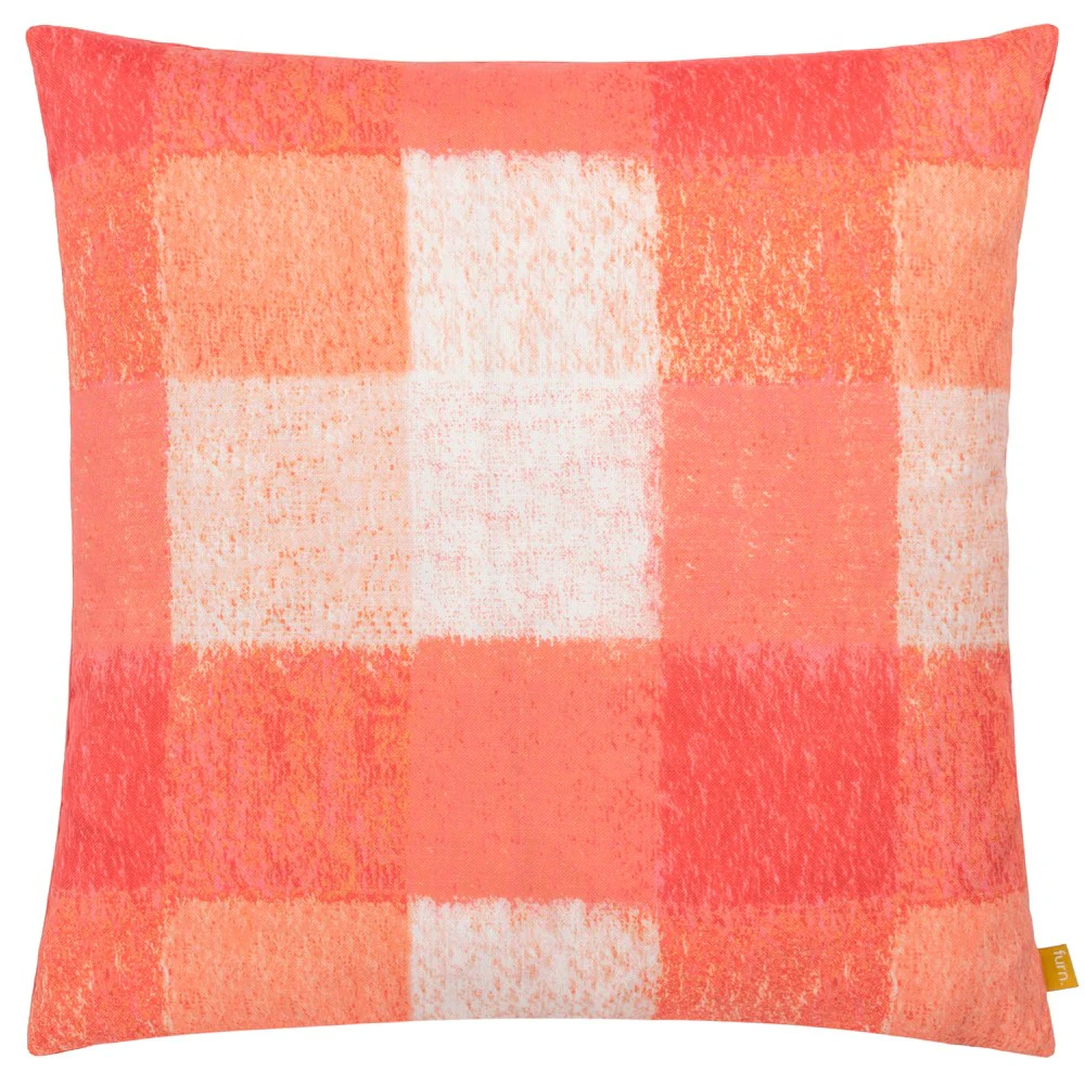 Evans Lichfield Checked Outdoor Cushion Cover (Pink) - RV3152