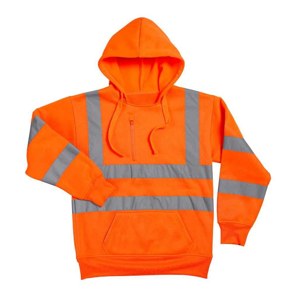 Warrior Mens Hi-Vis Pullover Hoodie (Fluorescent Orange) - PC5190