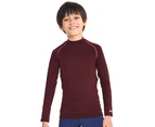 Rhino Childrens Boys Long Sleeve Thermal Underwear Base Layer Vest Top (Maroon) - RW1282