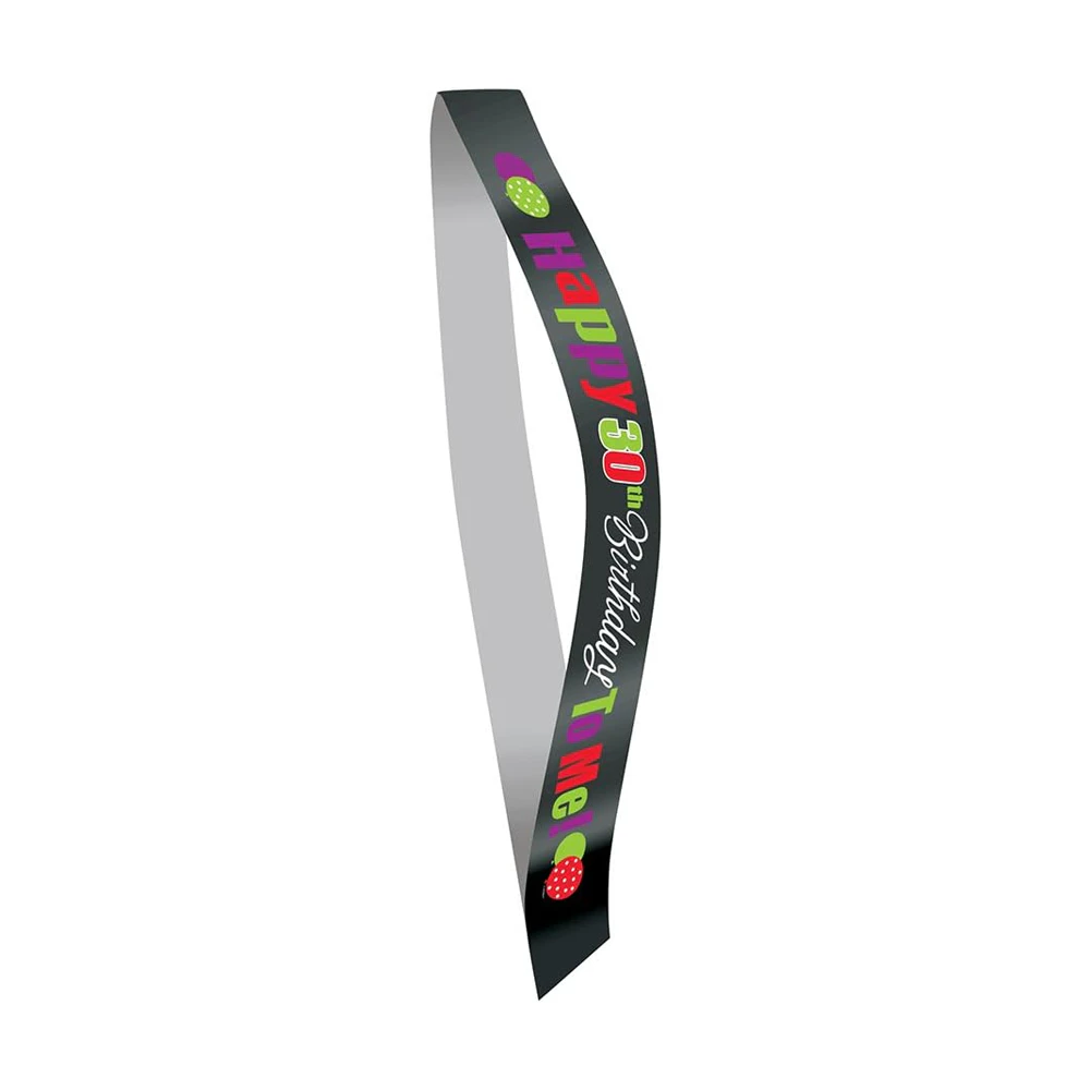 Unique Party Satin 60th Birthday Party Sash (Black) - SG27292