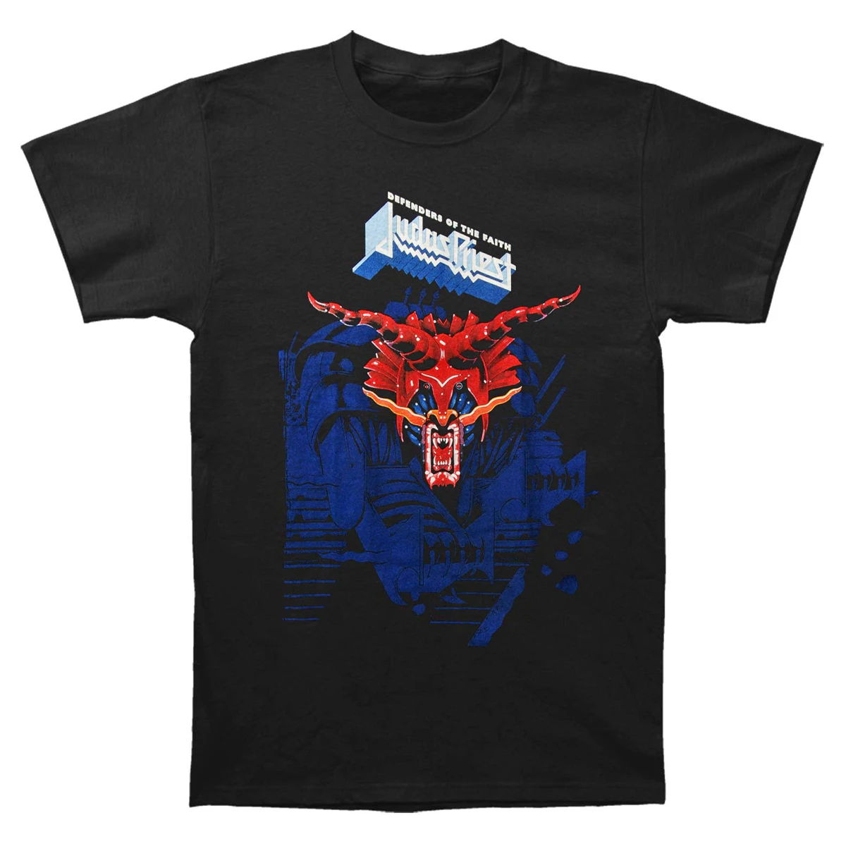 Judas Priest Unisex Adult Defenders Of The Faith Cotton T-Shirt (Black) - RO7897