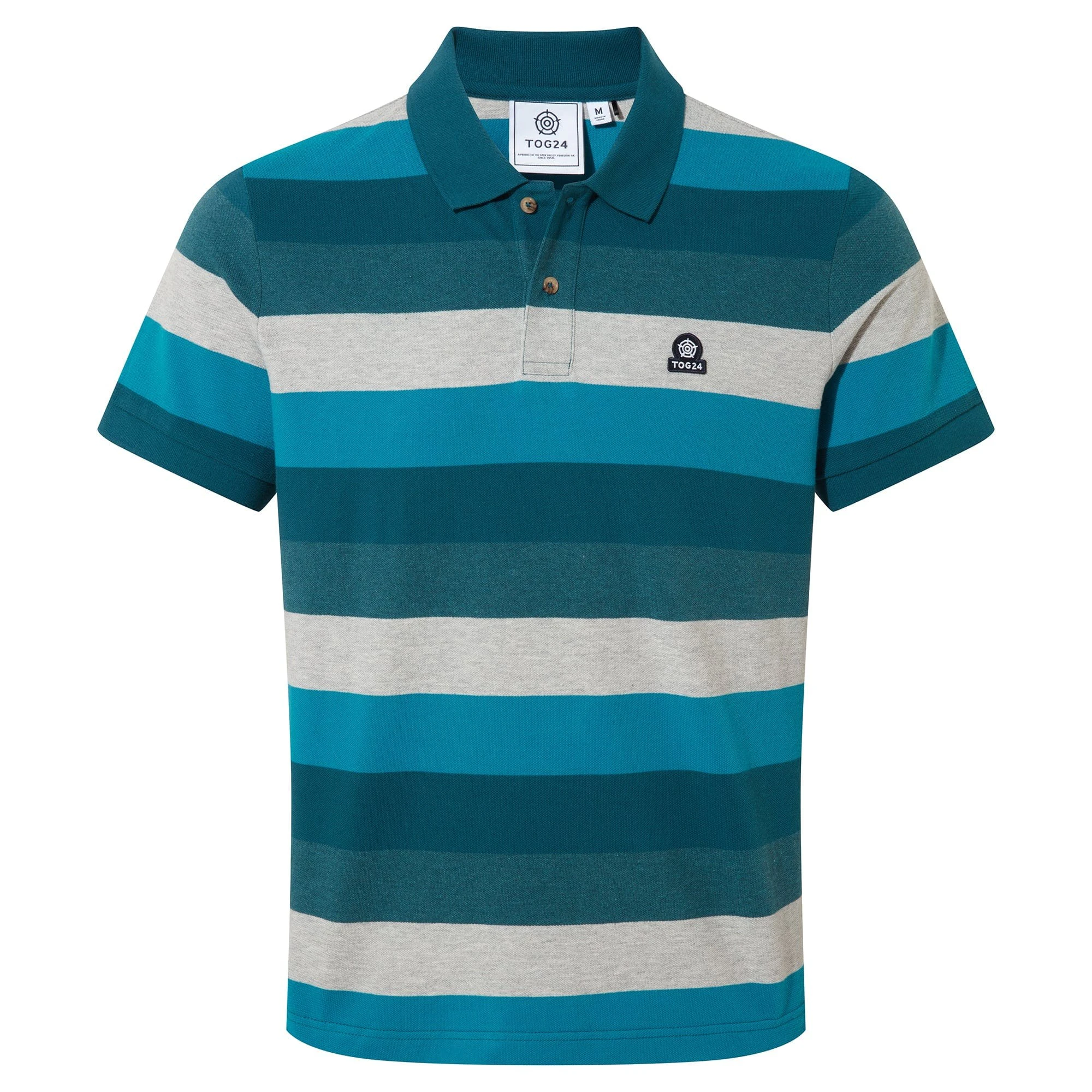 TOG24 Mens Flaxby Polo Shirt (Lagoon Blue) - TG188