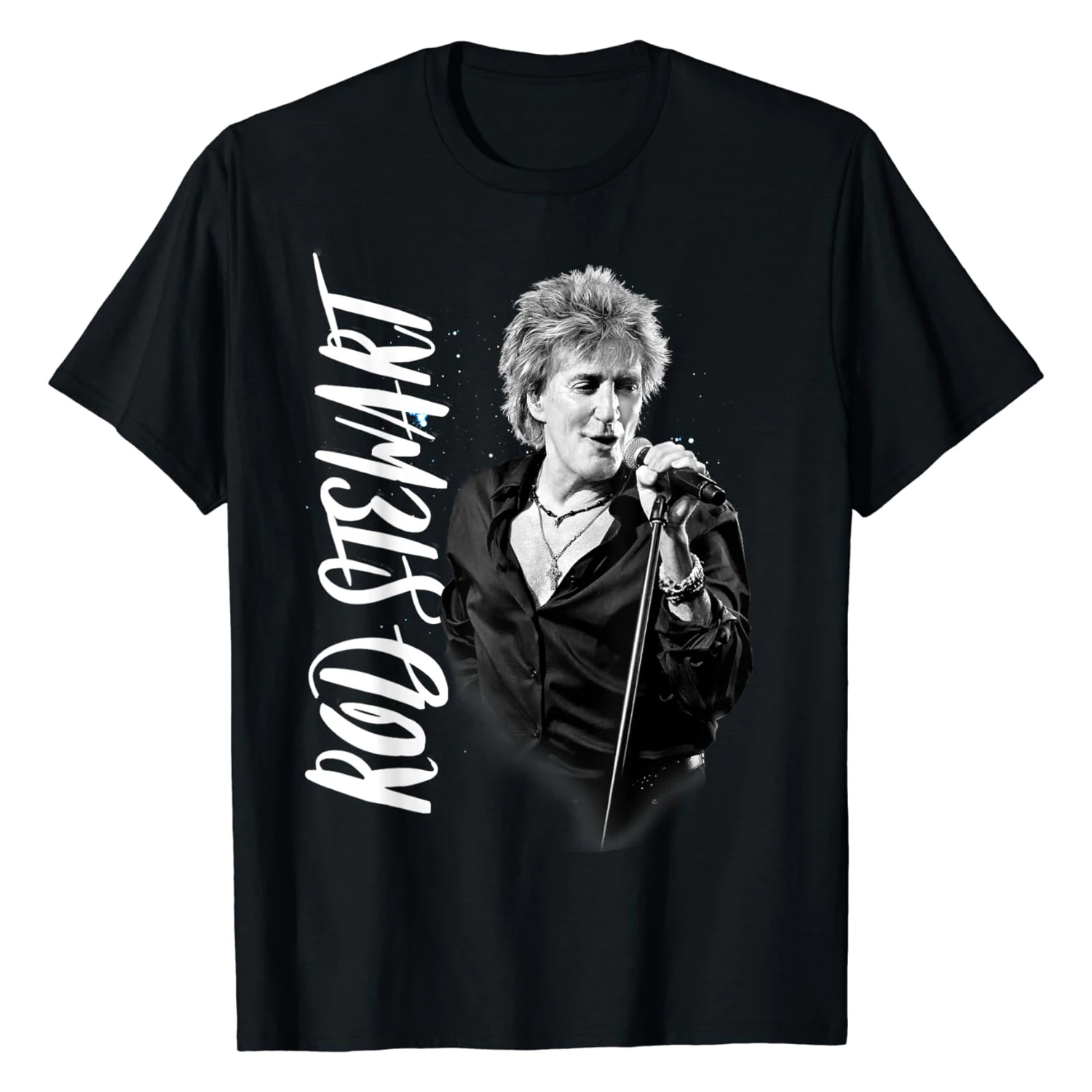 Rod Stewart Unisex Adult ADMAT Cotton T-Shirt (Black) - RO8163