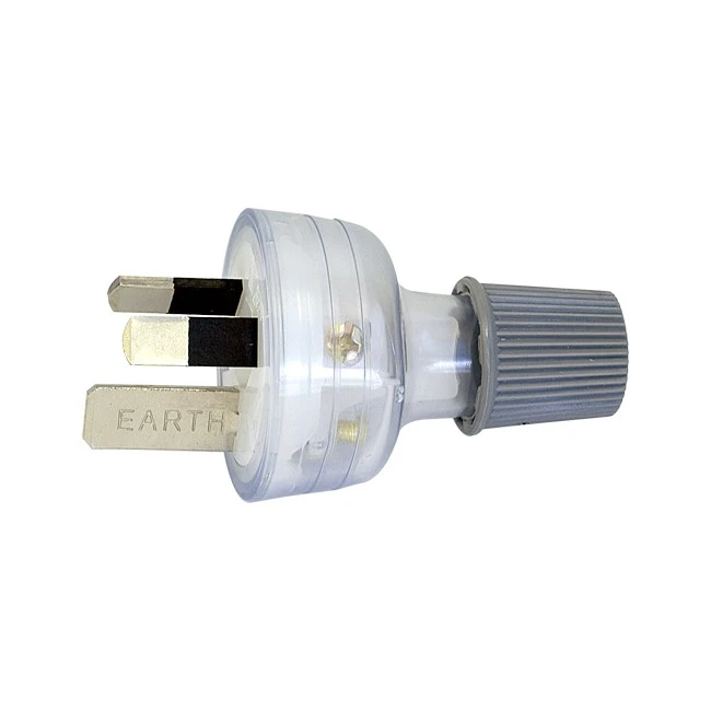 HPM CD100L15CL  3 Pin 15A Plug Top Clear   Rated: 15A 240V Ac  3 PIN 15A PLUG TOP CLEAR