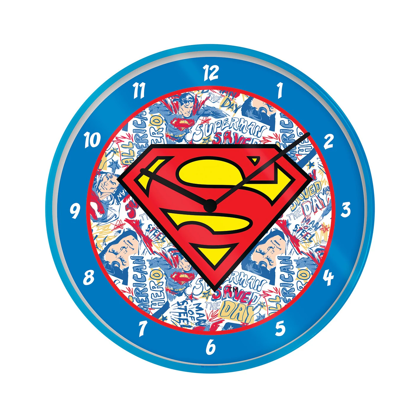 Superman Logo Wall Clock (Blue) - PM786