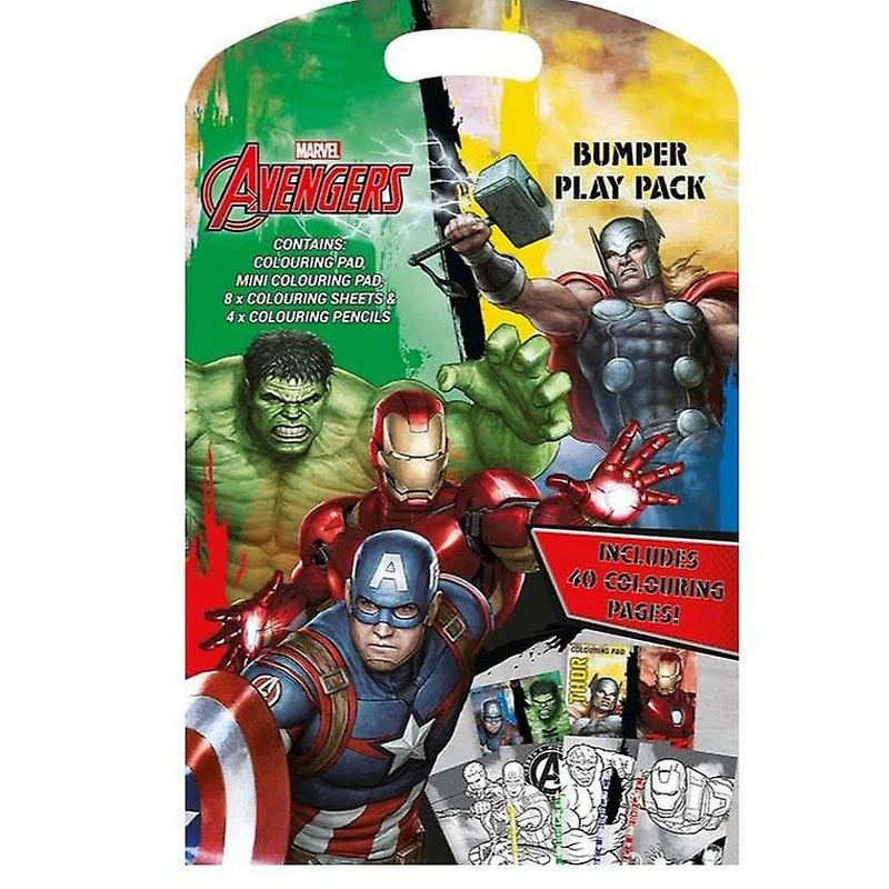 Marvel Avengers Colouring Set (Pack of 14) (Multicoloured) - SG33037