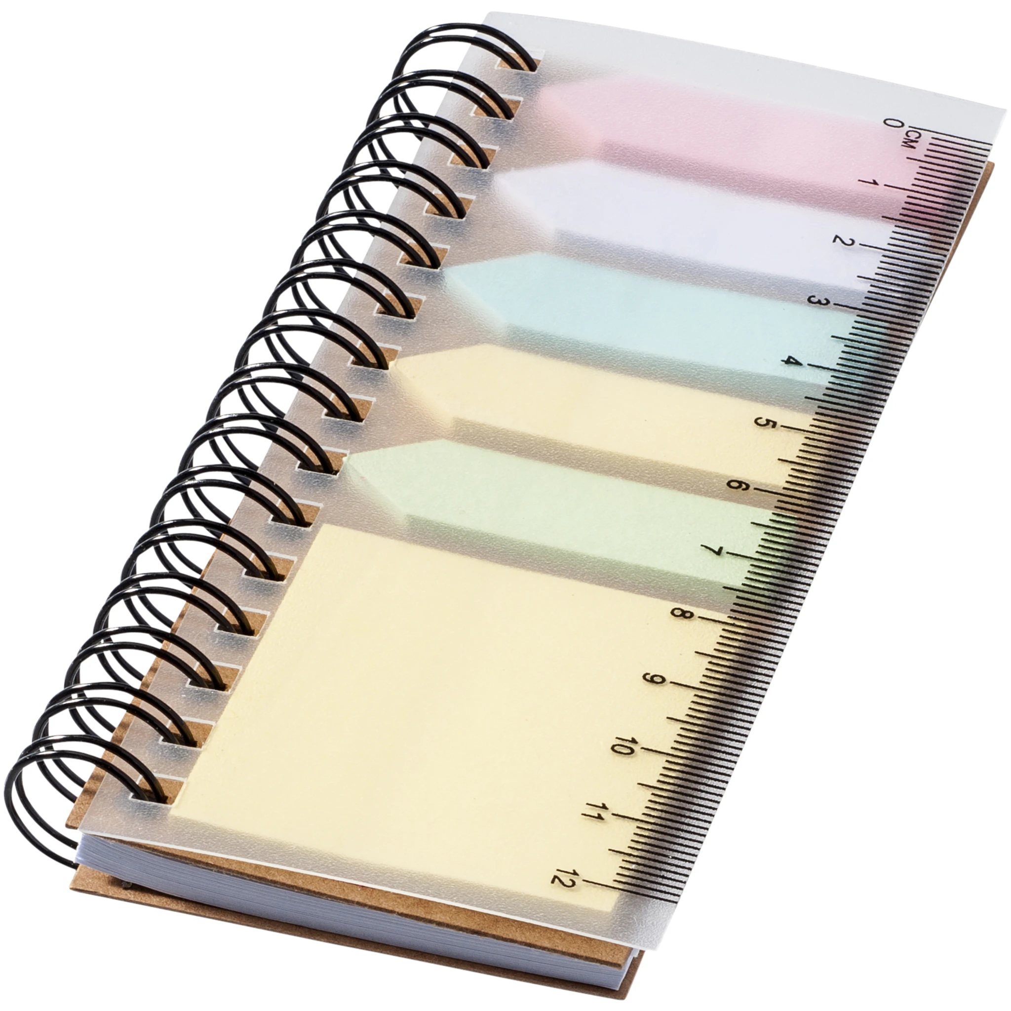 Bullet Spiral Bound Sticky Note Book (Natural) - PF2099