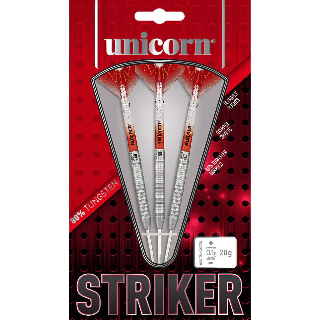 Unicorn Striker Tungsten Darts Set (Red/White) - RD1907