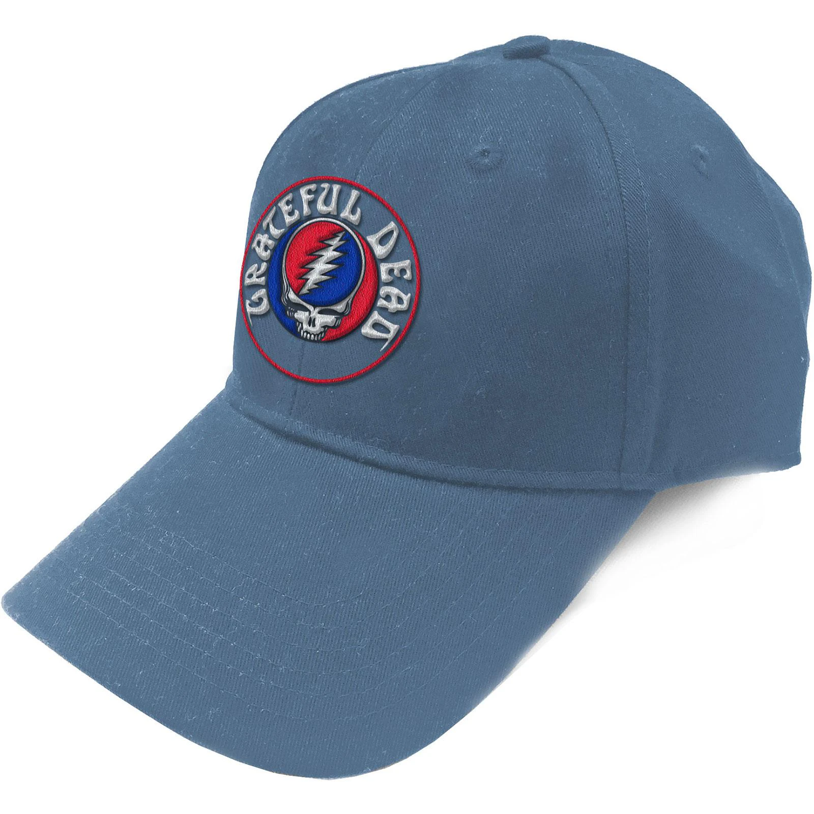 Grateful Dead Unisex Adult Steal Your Face Logo Baseball Cap (Denim Blue) - RO6813