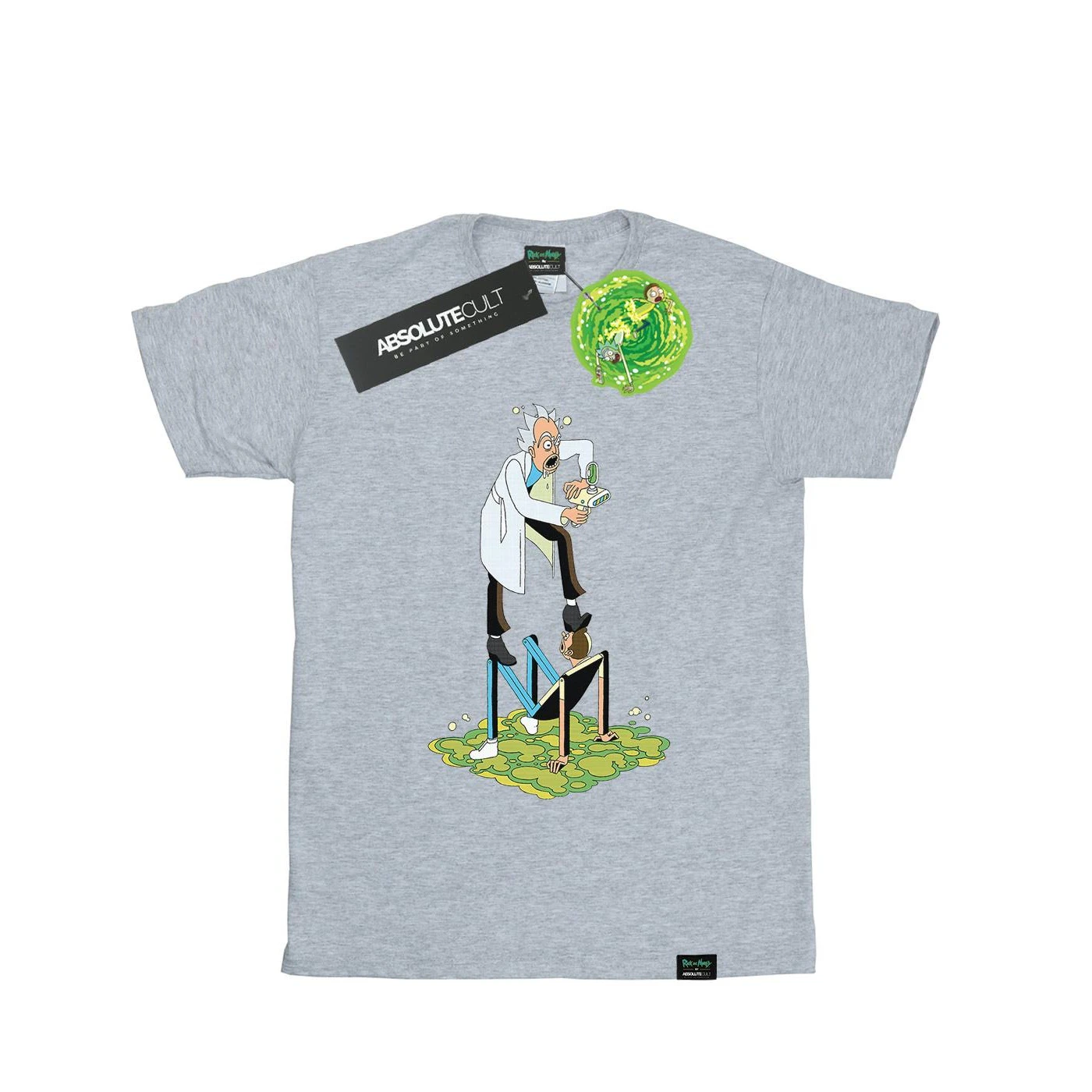 Rick And Morty Mens Stylised Characters T-Shirt (Sports Grey) - BI51774