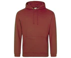 Awdis Unisex College Hooded Sweatshirt / Hoodie (Red/Rust) - RW164