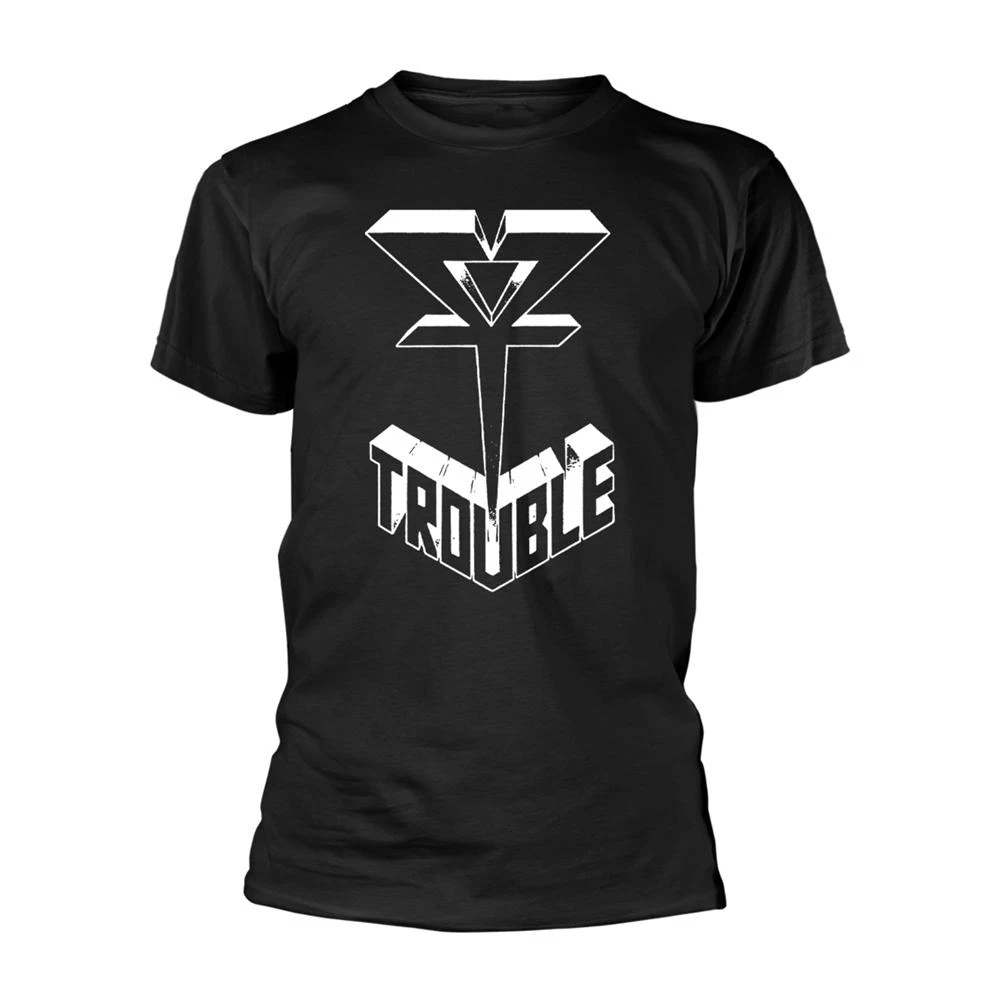 Trouble Unisex Adult Logo T-Shirt (Black) - PH1466