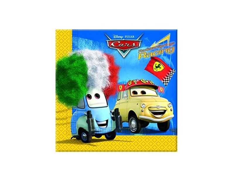 Cars Radiator Springs Racing Disposable Napkins (Pack of 20) (Multicoloured) - SG35509