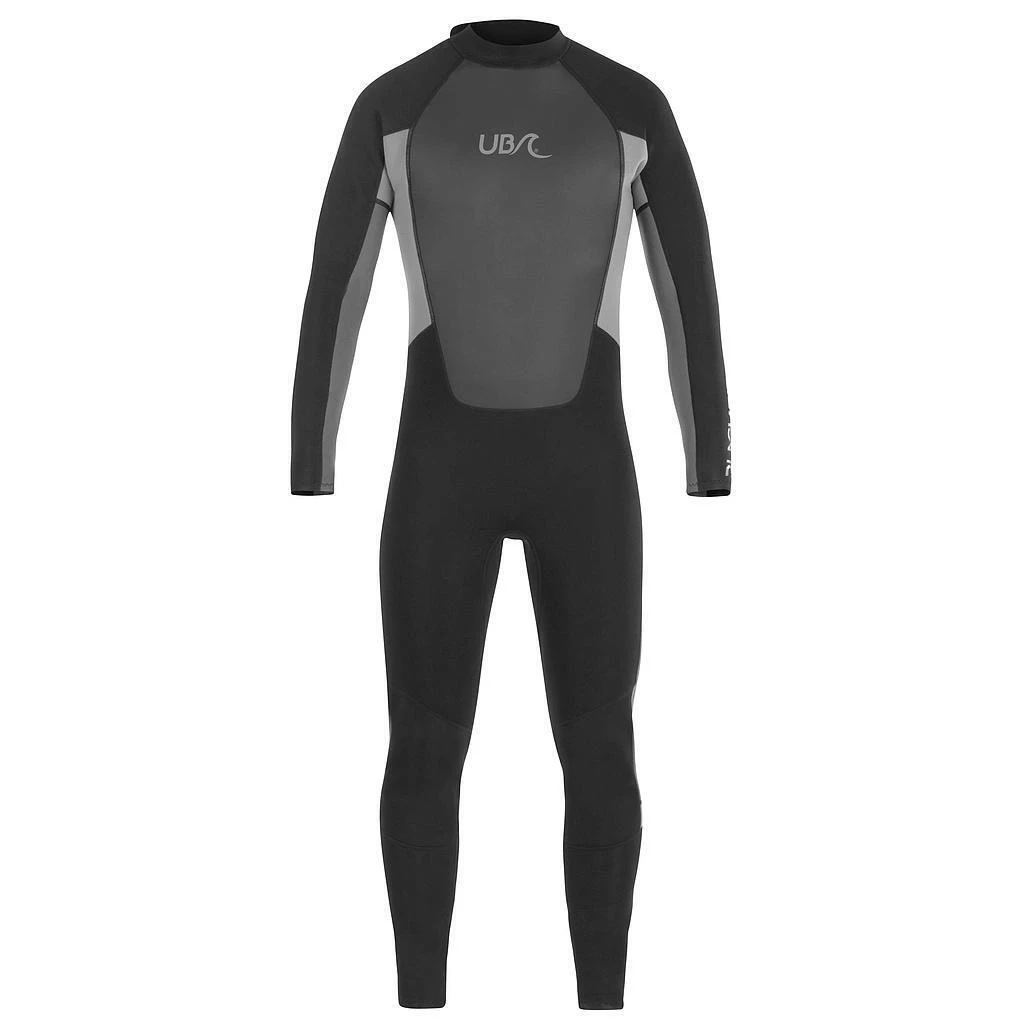 Urban Beach Mens Blacktip Monochrome Long-Sleeved Wetsuit (Black/Grey) - RD2449